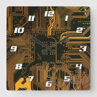 Gek Out Nerd PCB Orange Electronic Circuit Board