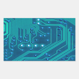 Gek-Technologie für die Leiterkarte Rechteckiger Aufkleber