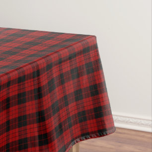 Gekachelte Weihnachts-Rot-Büffel-Karo-Tischdecke Tischdecke