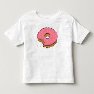 Gekauter rosa Krapfen scherzt Kleidung Kleinkind T-shirt