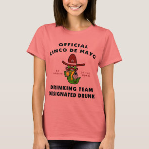 Gekennzeichnete betrunkene Damen Cinco Des Mayo T-Shirt