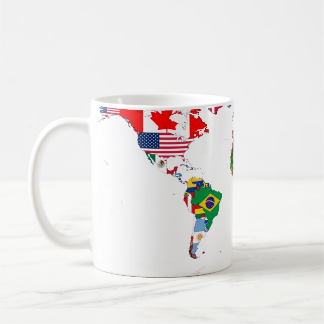 Gekennzeichnete WeltTasse Kaffeetasse (Links)
