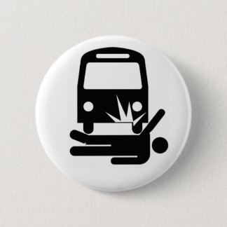 Gekennzeichneter Mann unter dem Bus Button