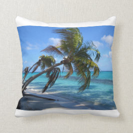 Gekippte Palmen - Weiß Kissen