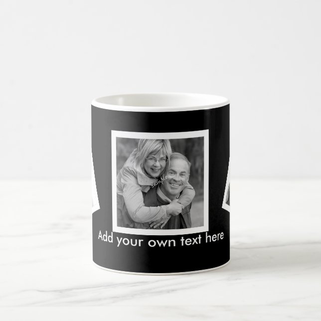 Gekipptes Foto-kundenspezifisches personalisiertes Kaffeetasse (Mittel)