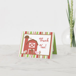 Geklappt Danke Karte Rote Stalltiere