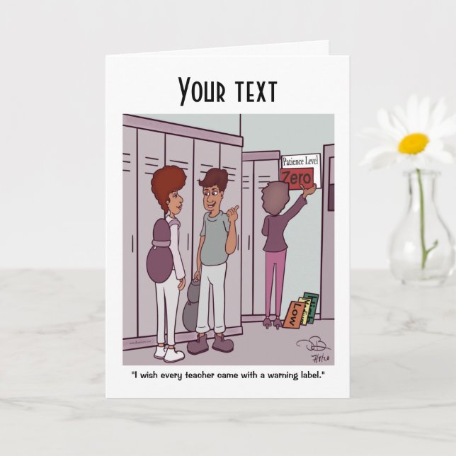 geklappte Grußkarte Karte (Kleine Pflanze)