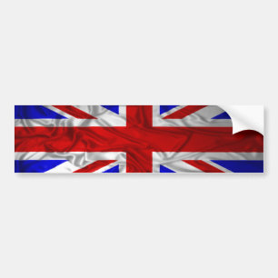 Geknitterte Gewerkschafts-Jack-Flagge Autoaufkleber