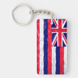 Geknitterte Hawaii-Flagge Schlüsselanhänger