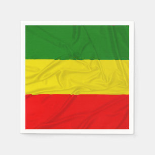 Geknitterte Rastafarian Flagge Serviette