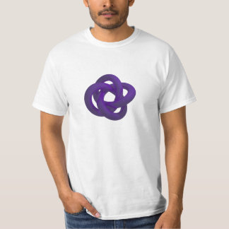 Geknoteter Torus - lila T-Shirt