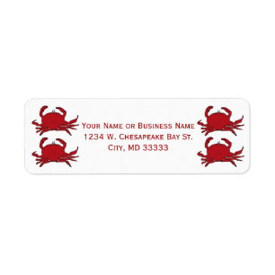 Gekochte Red Hardshell Crabs Custom Name or