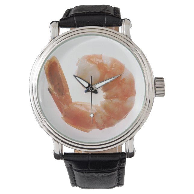Gekochter Garnele Armbanduhr (Vorderseite)