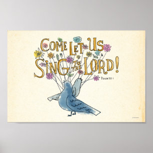 Gekommen gelassen uns singen Sie dem Lord Poster