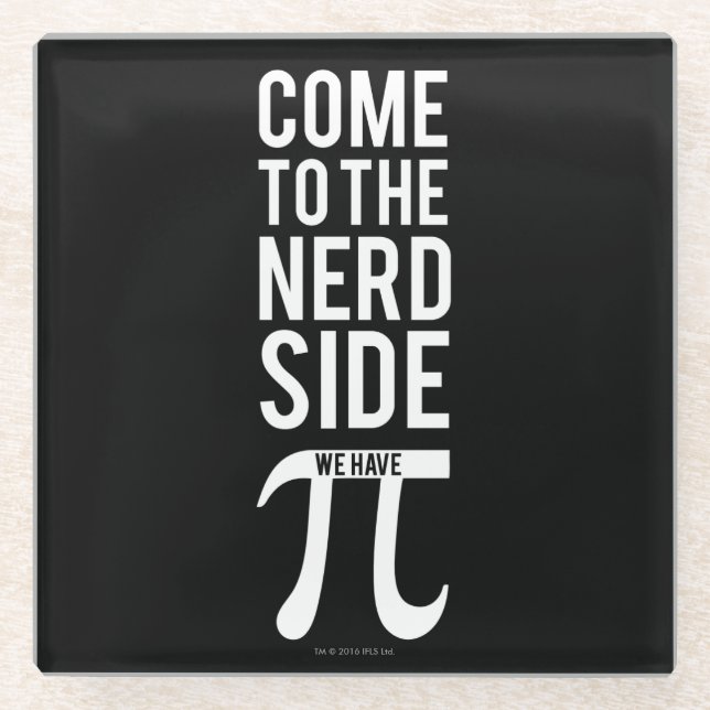 Gekommen zur Nerd-Seite Glasuntersetzer (Vorderseite)