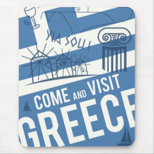 Gekommener Besuch Griechenland Mousepad
