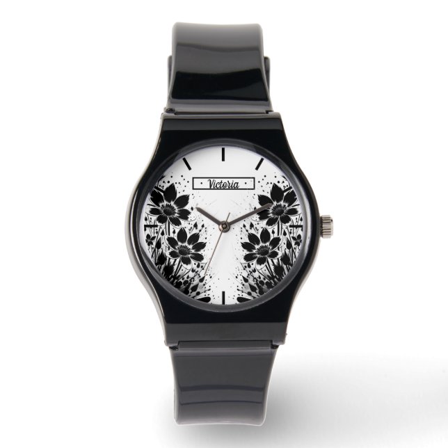Gekratztes Blut Armbanduhr (Vorderseite)