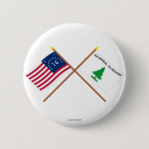 Gekreuzte Bennington- und Button