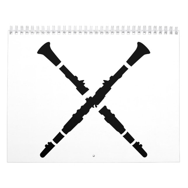Gekreuzte Clarinets Kalender (Titelbild)