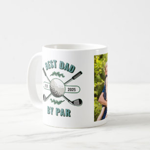 Gekreuzte Golfschläger & Ball Foto Bester Vater Pa Kaffeetasse