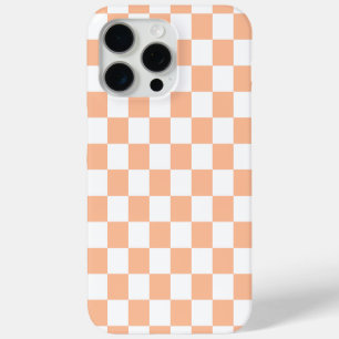 Gekreuzte Quadrate für orange-weiße geometrische F Case-Mate iPhone Hülle