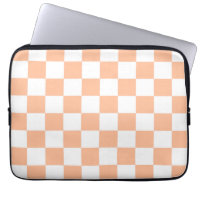 Gekreuzte Quadrate für orange-weiße geometrische F