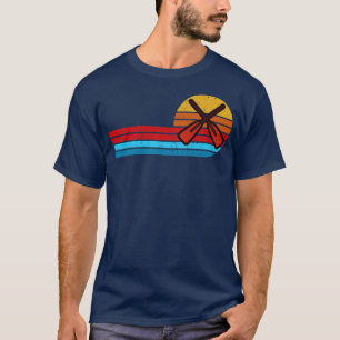 gekreuzte Ruder vintage retro T-Shirt
