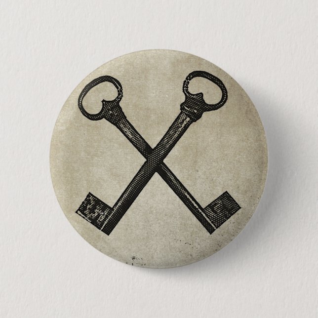 Gekreuzte Schlüssel Button (Vorderseite)