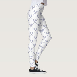 Gekreuzte Squash-Schläger Blau Leggings