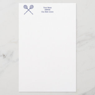Gekreuzte Squashschläger Blau Briefpapier