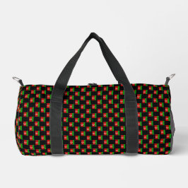Gekreuztes Afghanistan-Flaggenmuster Duffle Bag