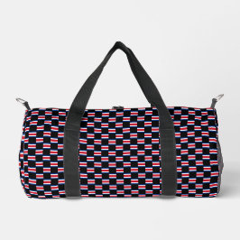 Gekreuztes Muster der Costa Rica-Flagge Duffle Bag