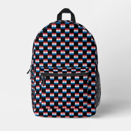 Gekreuztes Paraguay-Flag-Muster Bedruckter Rucksack