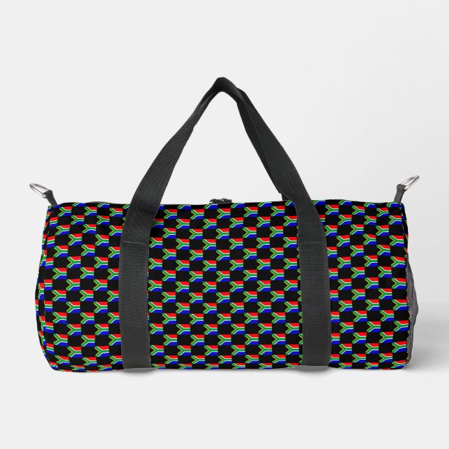 Gekreuztes Südafrikanisches Flaggenmuster Duffle Bag (Vorderseite)