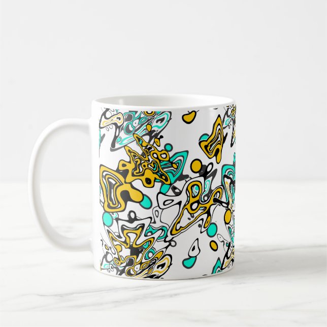 Gekritzel, abstrakt kaffeetasse (Links)