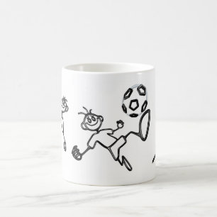 Gekritzel GuyZ Fußball-Tasse Kaffeetasse