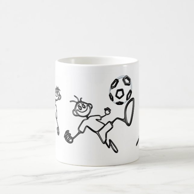 Gekritzel GuyZ Fußball-Tasse Kaffeetasse (Mittel)