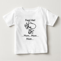 Gekritzel-Haifisch-Baby-T-Shirt