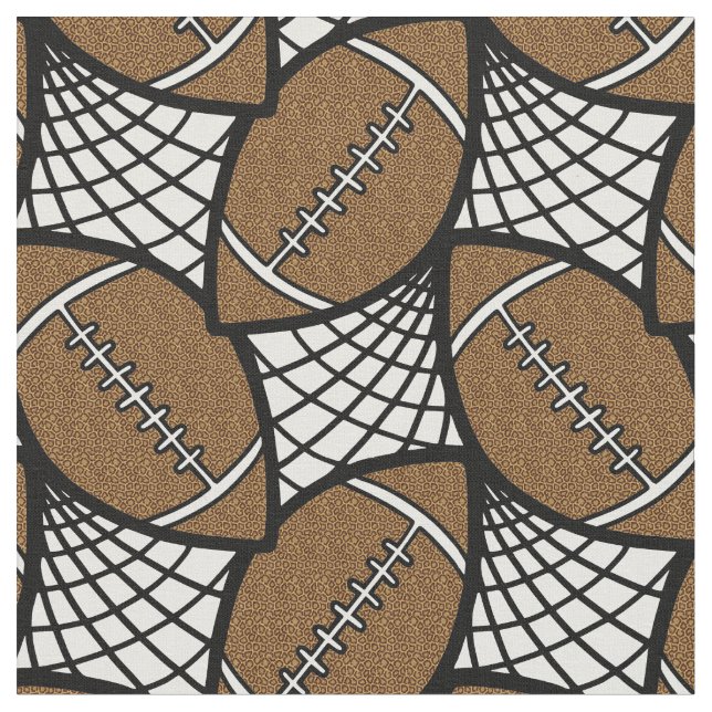 Gekritzel-Mustergewebe des Fußballs geometrisches Stoff (Nahaufnahme)