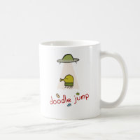 Gekritzel-Sprung UFO-Tasse