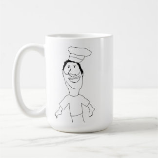 Gekritzel-Tasse - er wollte gerade, um Pizza zu Kaffeetasse