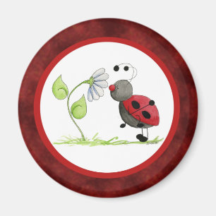 Gekritzel-Wanzen-Marienkäfer-Magnet Magnet