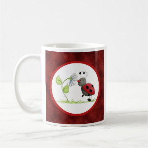 Gekritzel-Wanzen-Marienkäfer-Tasse Kaffeetasse