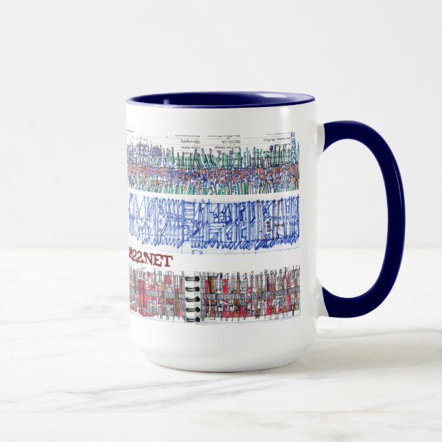 Gekritzelbänder Tasse (Rechts)