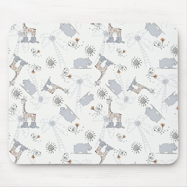 Gekritzelmuster 2 mousepad (Vorne)