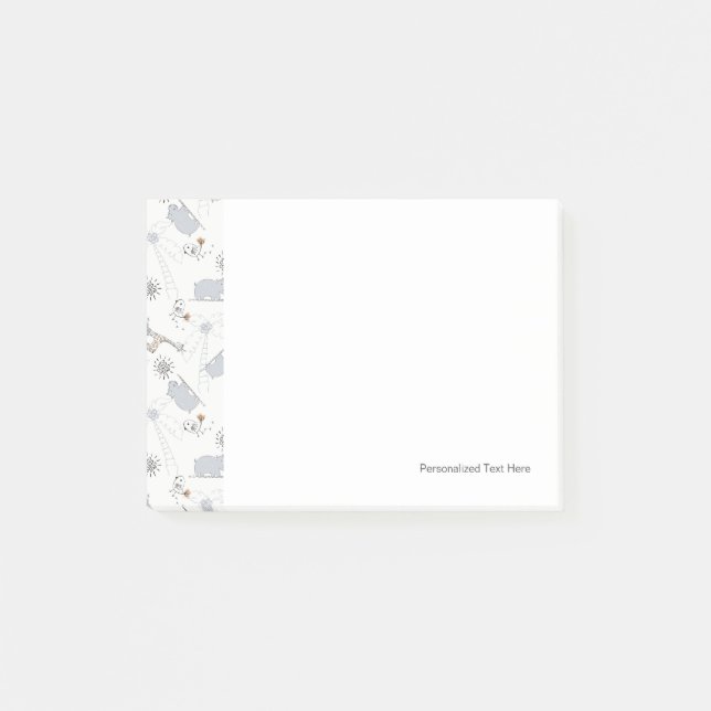 Gekritzelmuster 2 post-it klebezettel (Vorderseite)