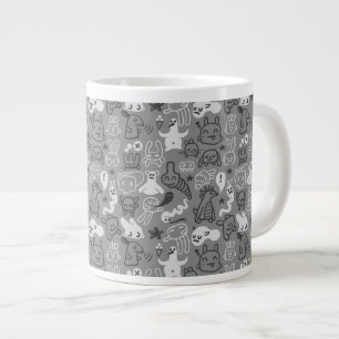 Gekritzelmusterillustration Jumbo-Tasse
