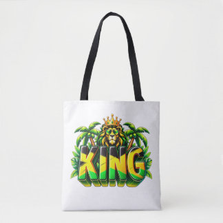 Gekröntes Löwen Tropical Island Pride Design Tasche