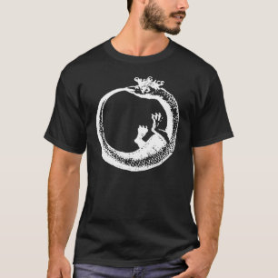 Gekröntes Ouroboros Weiß T-Shirt
