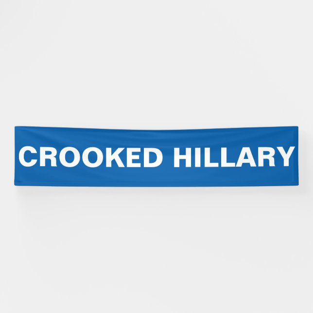 Gekrümmte Hillary Clinton Banner (Horizontal)